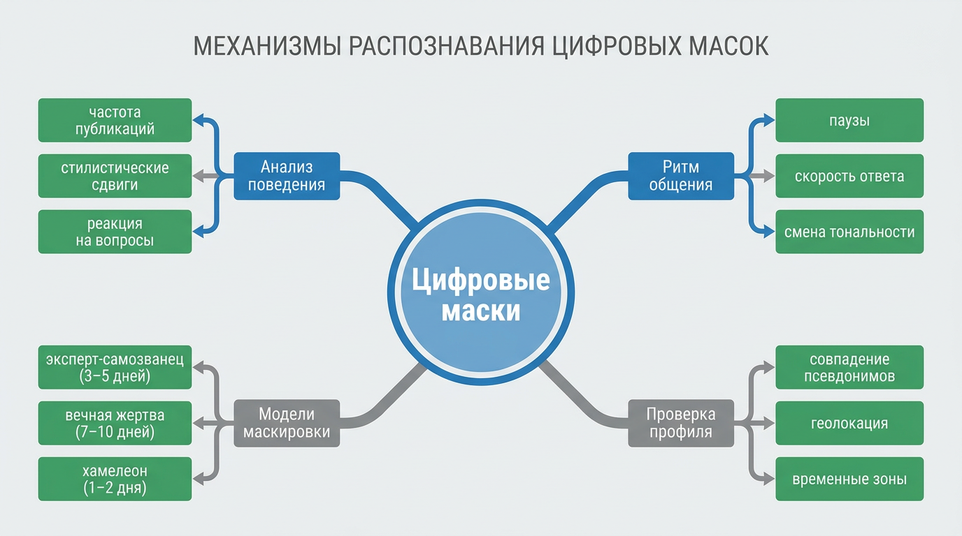 Механизмы распознавания цифровых масок
