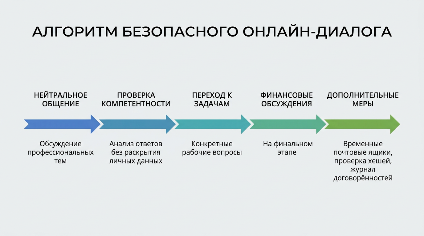 Алгоритм безопасного онлайн-диалога